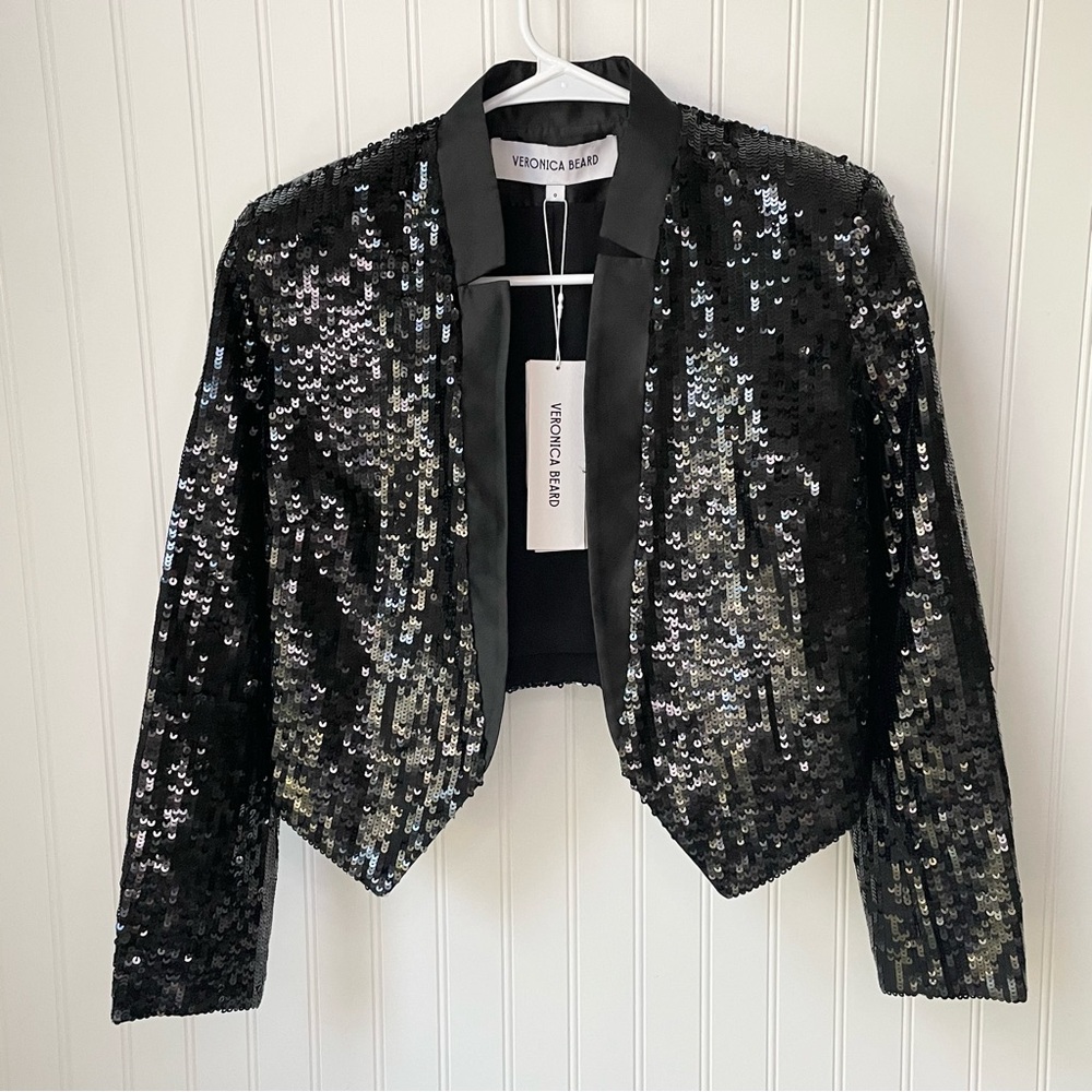 Veronica Beard Delony Sequin Jacket Size 0 NWT